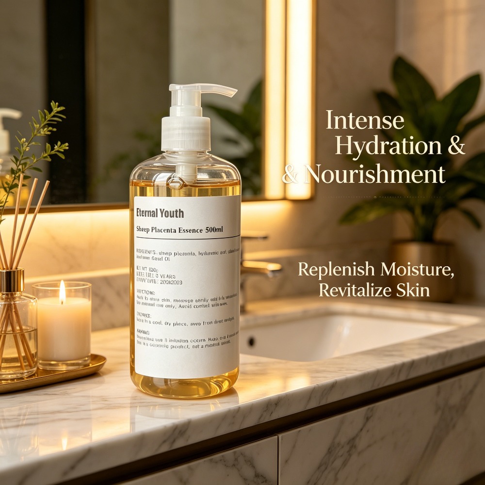 Placenta Extract Serum - 500ml Sheep Placenta Essence Liquid Serum