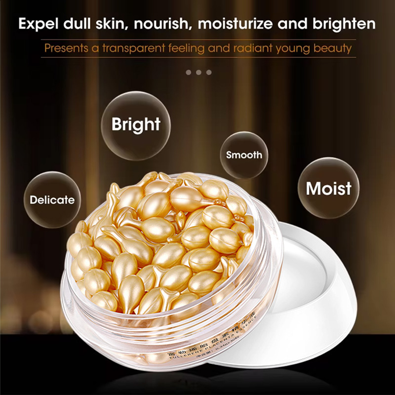 Placenta Extract Serum - Fullerene Placenta Capsule Essence Facial Brighten