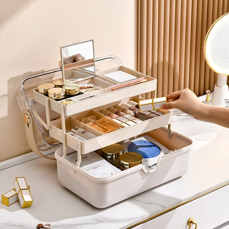 High Luxury Skincare - Light Luxury Cosmetics Storage Box Desktop