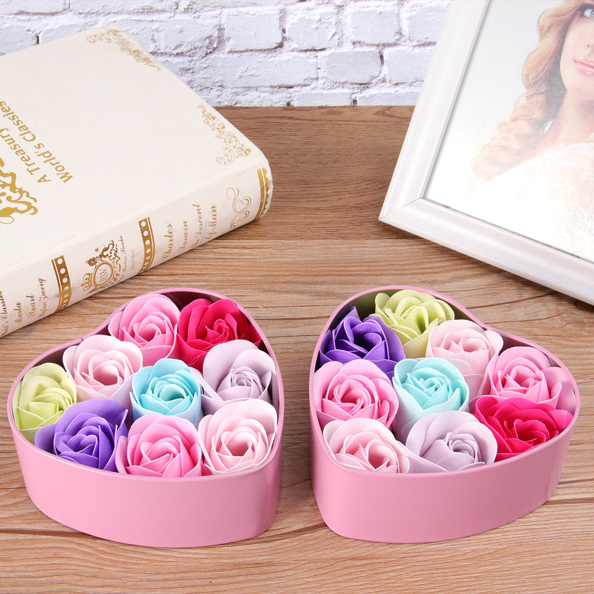 Rose Soap Flower Soap Set in E - Luxury Rose Skincare recension och pris