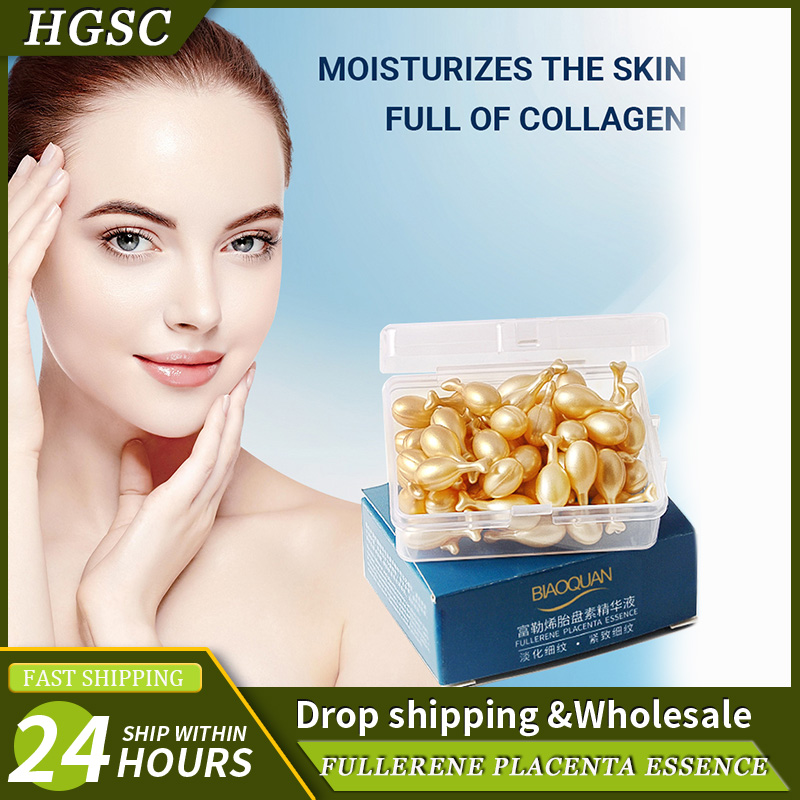 50PCS Face Serum Hyaluronic Ac - Placenta Extract Serum recension och pris